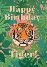 Tiger Queen of the Jungle Birthday Card created by @ChildstarSamantha