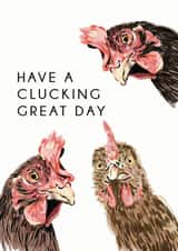 Clucking Great Day Birthday card created by Sophie Hilton Designs