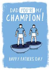 Man City Father's Day Card created by High Five Prints Co