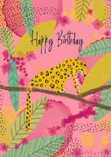 Jungle Leopard Happy Birthday Card created by Pom & Belle