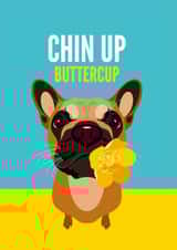 Chin Up Butter Cup, Mental Health Card created by Diva Doodle Designs