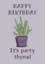 Party Thyme Birthday Card created by So Fresh