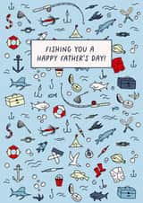 Fishing Father's Day card created by Evie Garnett Designs