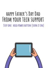 Tech support fathers day card created by Purplepanda