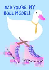 Duck Role Model Fathers Day Card created by The Blue Castle Co