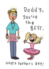 Daddy daughter Father’s Day card created by Che Dyer
