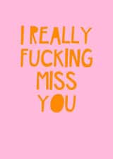 I really fucking miss you created by Jade Muat-Dodd