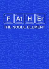 Fathers Day Periodic Table Geeky Card created by Love Gifts