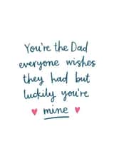 Luckily You're Mine Father's Day Card created by Kimberley Rose Studio