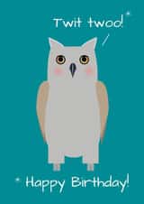 Owl birthday card created by DainaCrafts