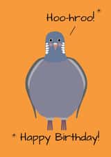 Wood pigeon birthday card created by DainaCrafts