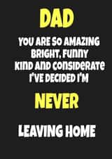 Funny fathers day card created by RASAR