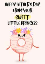 Sweet little princess Father’s Day card created by Paper Wishes Co