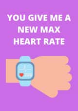 New max heart rate Anniversary card created by Mad Funny