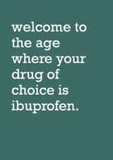 ibuprofen birthday card created by metoyou