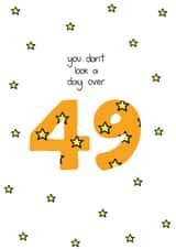 Milestone 50th Birthday Card created by Liv Groves Illustration