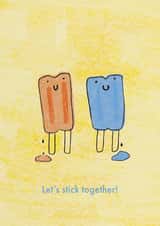 Popsicle Friendship Card! created by Milklegs Co.