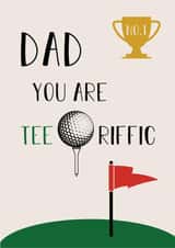 Fathers Day Dad Golf card created by Studio Peers