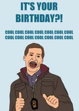 Brooklyn Nine-Nine Jake Peralta Birthday Card created by Ginger Nut Studios