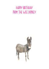 Happy Birthday from the wee donkey card created by Sarah Maddox