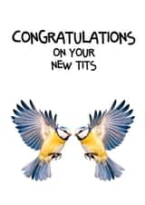 Boob job card created by cheeky monkey