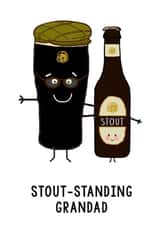 Funny Stout Card For Grandad created by Of Life & Lemons Ltd.