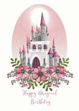 Magical Castle Birthday Card created by HelenFaerieArt