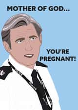 Line of Duty Funny Pregnancy Card created by Iconicus Design