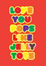 Love You Lots Like Jelly Tots Father's Day card created by Cloud Cuckoo Design
