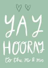 Yay Mr & Mrs Wedding Card created by ems le tocq