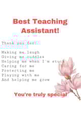 Best Teaching Assistant created by MGA DIGITAL DESIGN