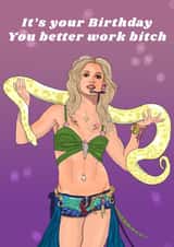 Britney Spears, you better work birthday card created by The Queer Store