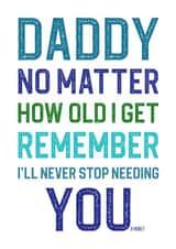 Funny Father's Day Card to Daddy created by The Merry Giraffe
