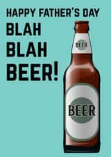 Happy Father's Day Beer card created by Doodle Dot Design Co