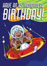 Space Boy Birthday Card created by Jimmy Messer