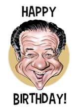 Fun Birthday Card - Sid James - Carry On created by Richard Farrell