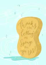 Sponge off of Dad Father’s Day card created by Envy Row