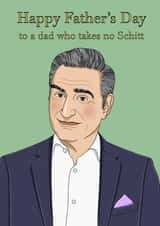 Funny No Schitt Father’s Day Card created by Lizzy B Draws.