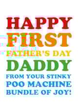 Happy first father's day daddy card created by Megan Claire