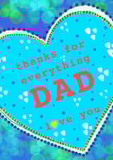 Father’s Day Thanks for everything Dad created by Charlotte Eldred