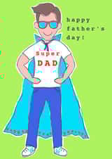Super dad Father’s Day card created by Charlotte Eldred