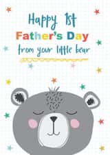 Little Bear First Fathers' Day Card  created by TillieMint