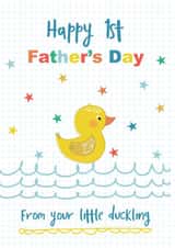 First Father's Day Card From Little Duckling created by TillieMint