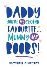 Cheeky First Father's Day Card created by Beehive Design