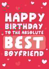 Best Boyfriend Birthday Card created by Yasmin Atherton