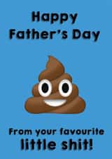 Favourite Little Sh*t, Father's Day Card created by Mildly Amusing Cards