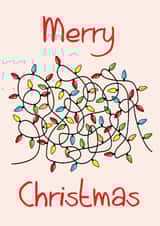 Funny Tangled Christmas lights Card created by Dan&Dee