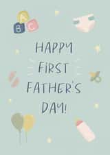 Cute First Father’s Day Card created by Scribbled in Pink