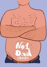 Funny and rude Father's Day card 1000 created by Kwirk Cards