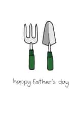 Gardening Tools, Father's Day Card created by Liv Groves Illustration